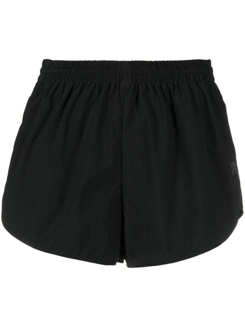 Alexander Wang Marathon logo-print track shorts - Black von Alexander Wang