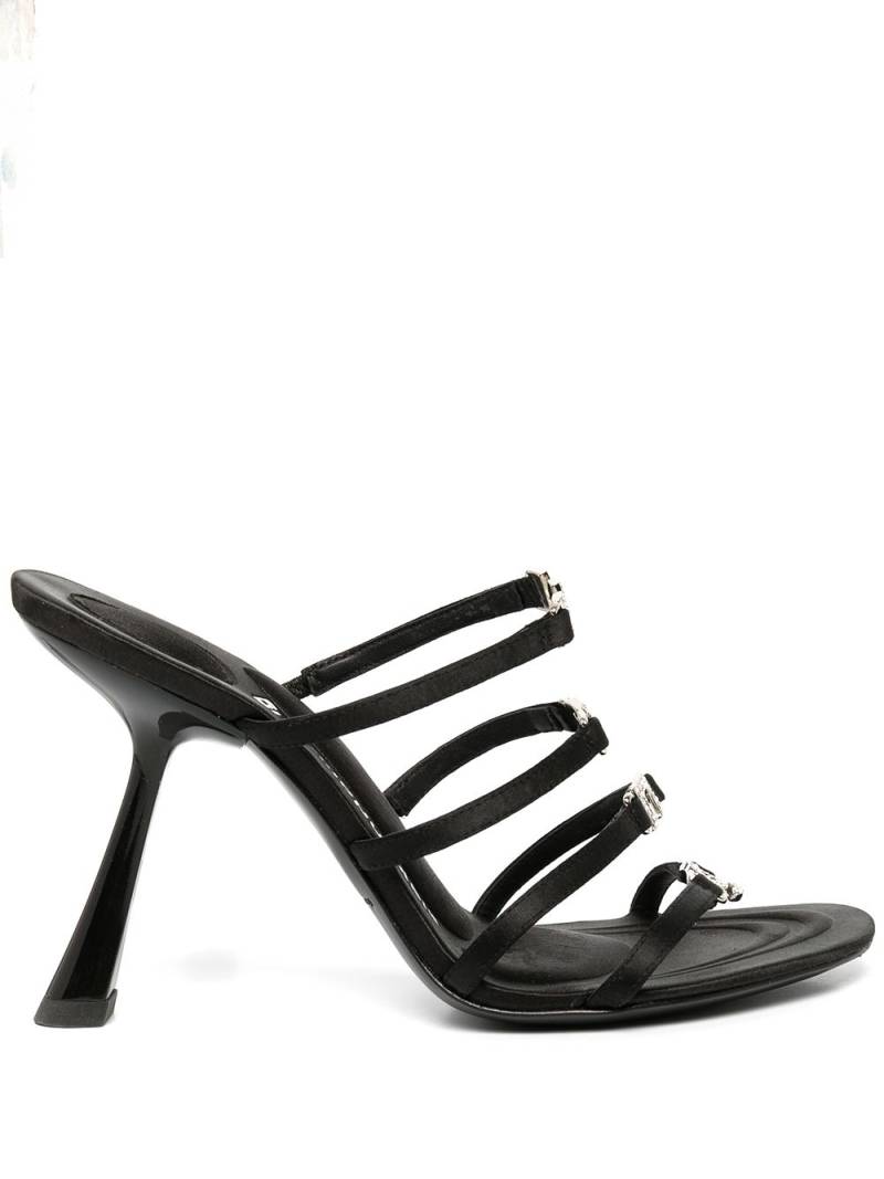 Alexander Wang Nala 105mm logo-plaque sandals - Black von Alexander Wang