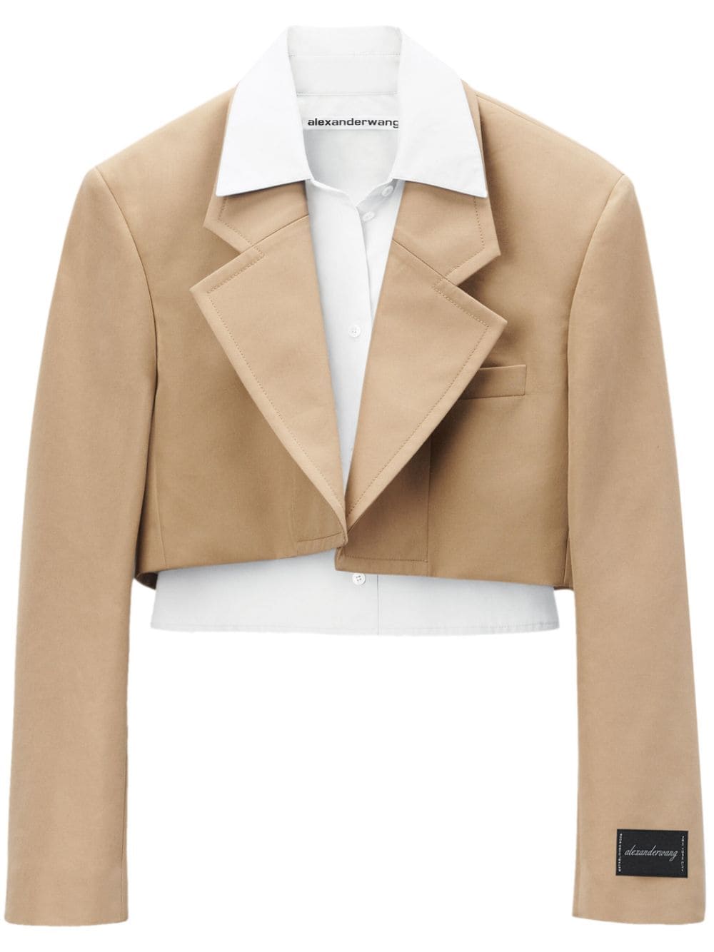 Alexander Wang Pre-styled layered single-breasted blazer - Neutrals von Alexander Wang