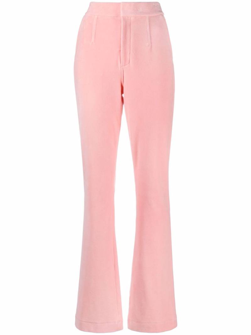 Alexander Wang Stacked flared-leg trousers - Pink von Alexander Wang