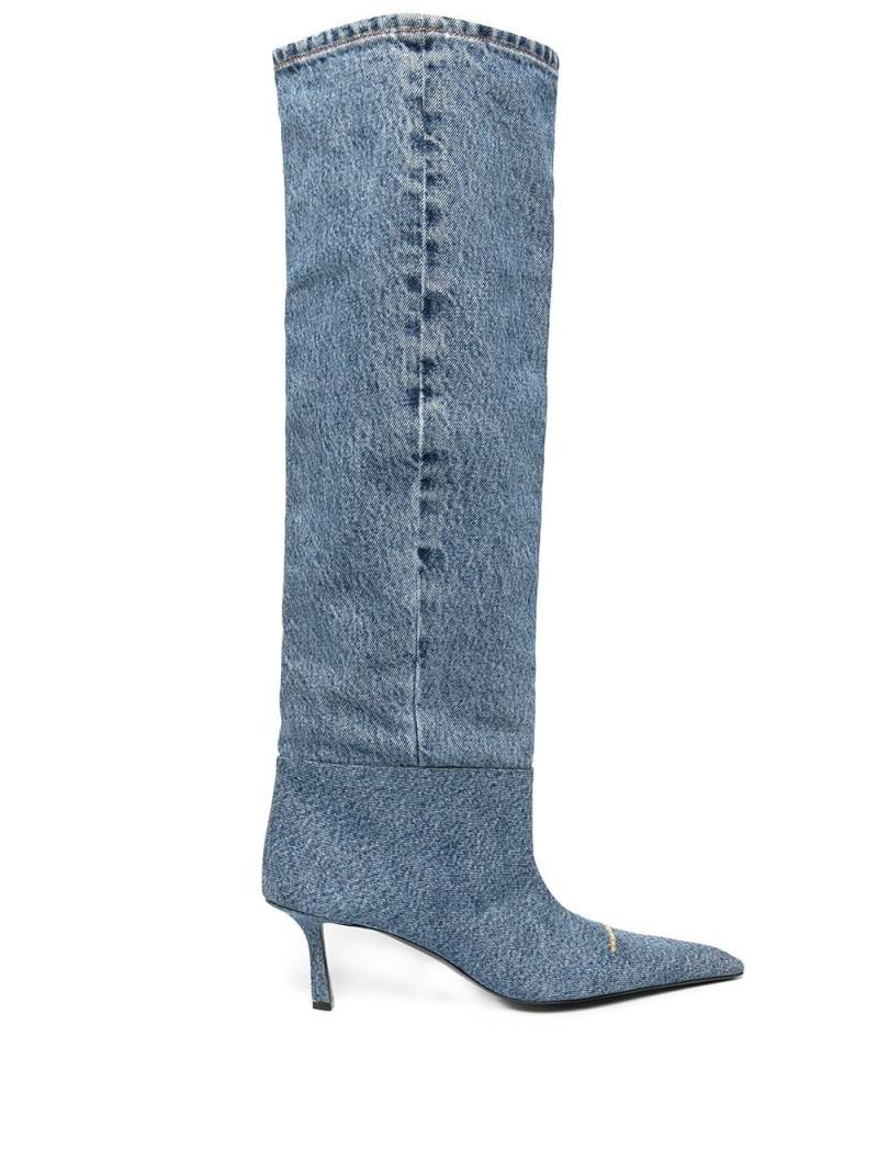 Alexander Wang Viola 65mm denim boots - Blue von Alexander Wang