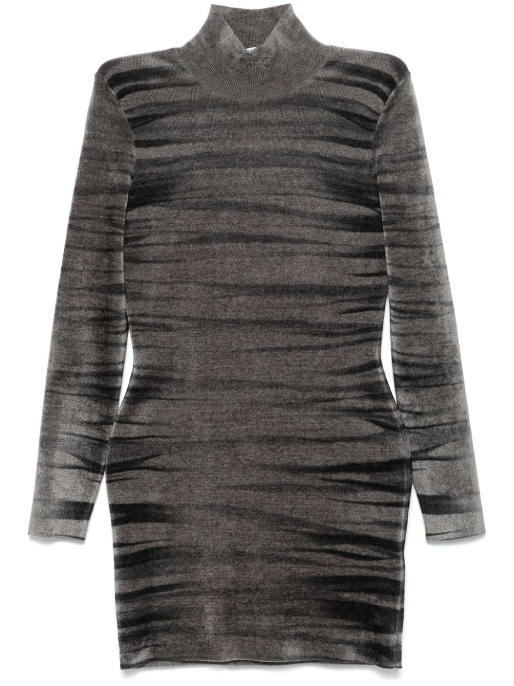 Alexander Wang animal-print mini dress - Grey von Alexander Wang