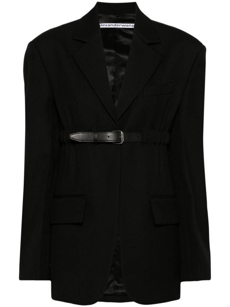 Alexander Wang belted wool blazer - Black von Alexander Wang