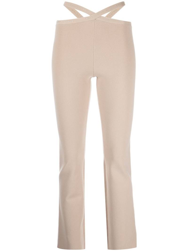 Alexander Wang criss-cross strap leggings - Neutrals von Alexander Wang