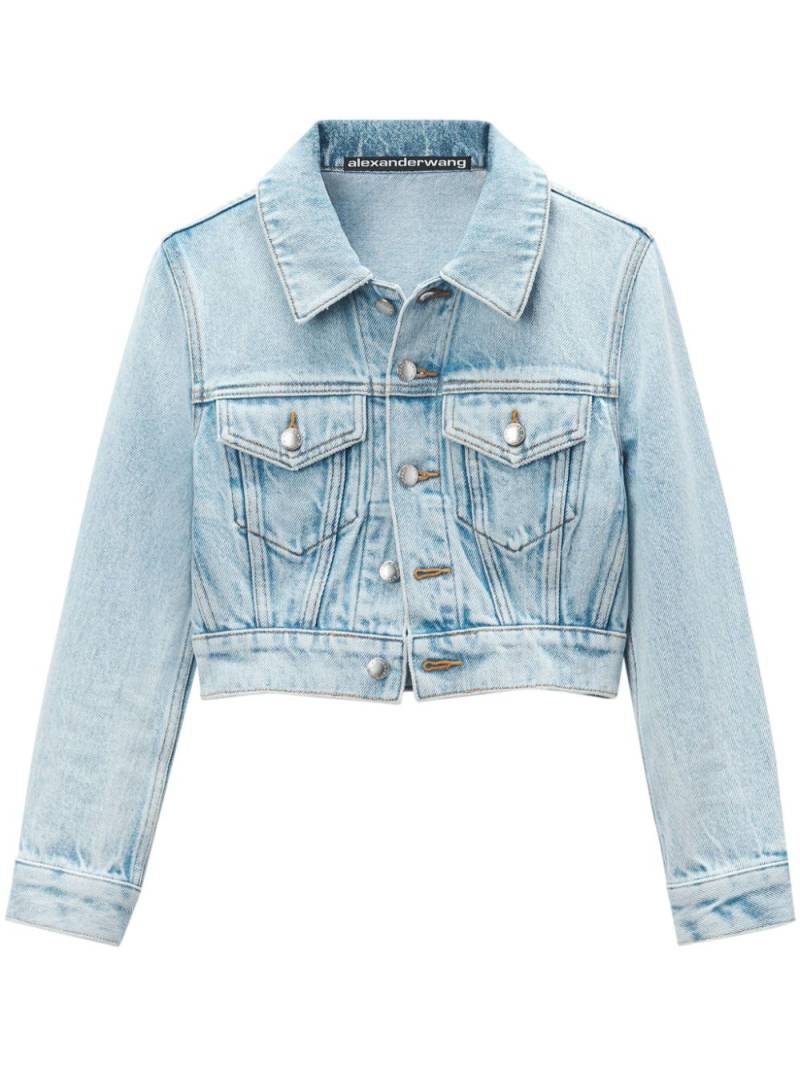 Alexander Wang cropped denim jacket - Blue von Alexander Wang