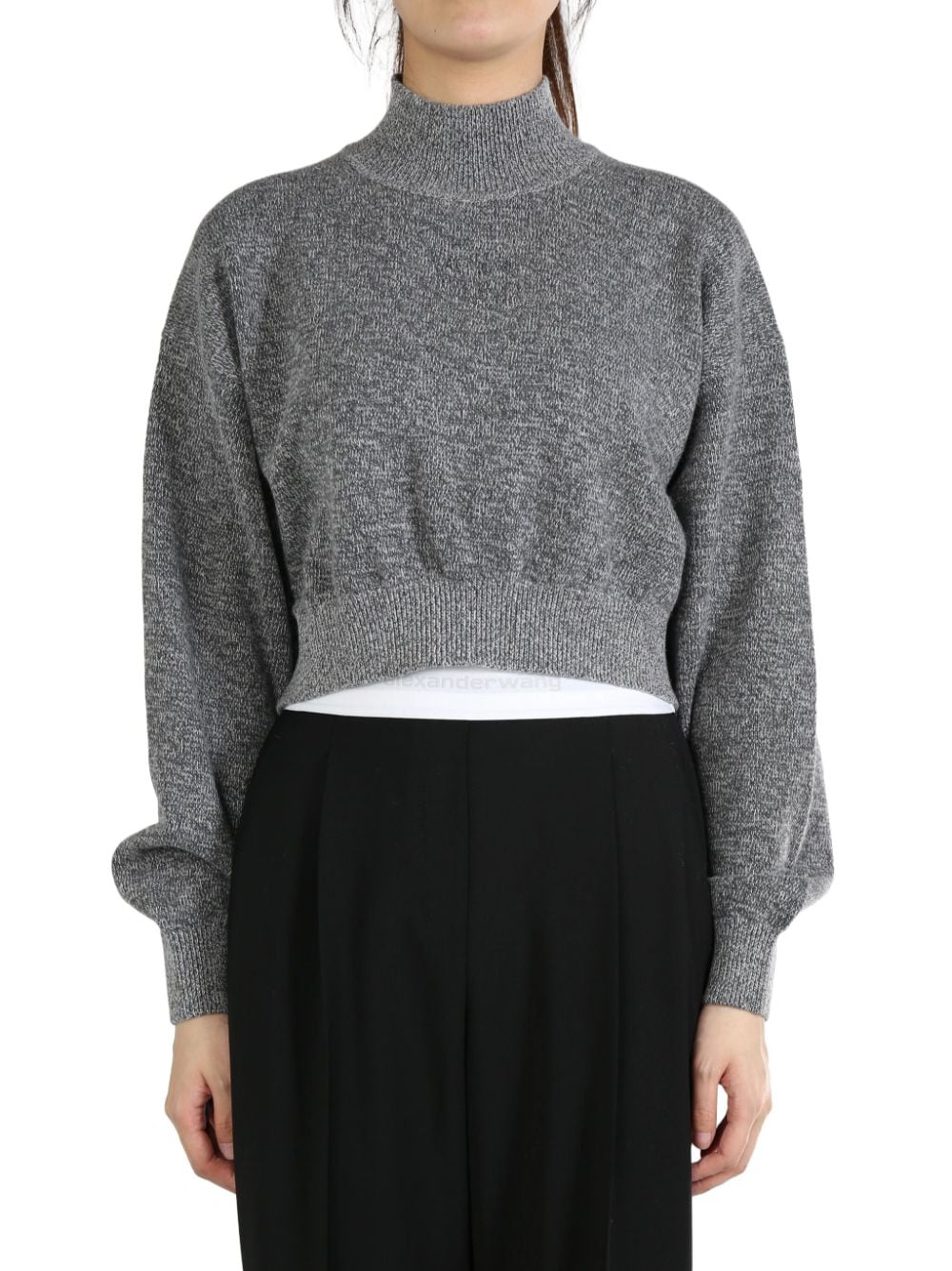 Alexander Wang cropped jumper - Grey von Alexander Wang