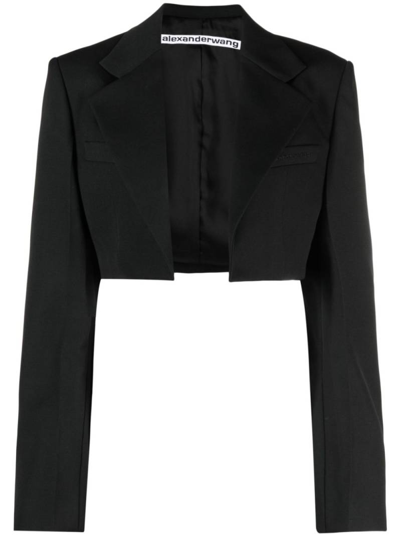 Alexander Wang cropped wool blazer - Black von Alexander Wang