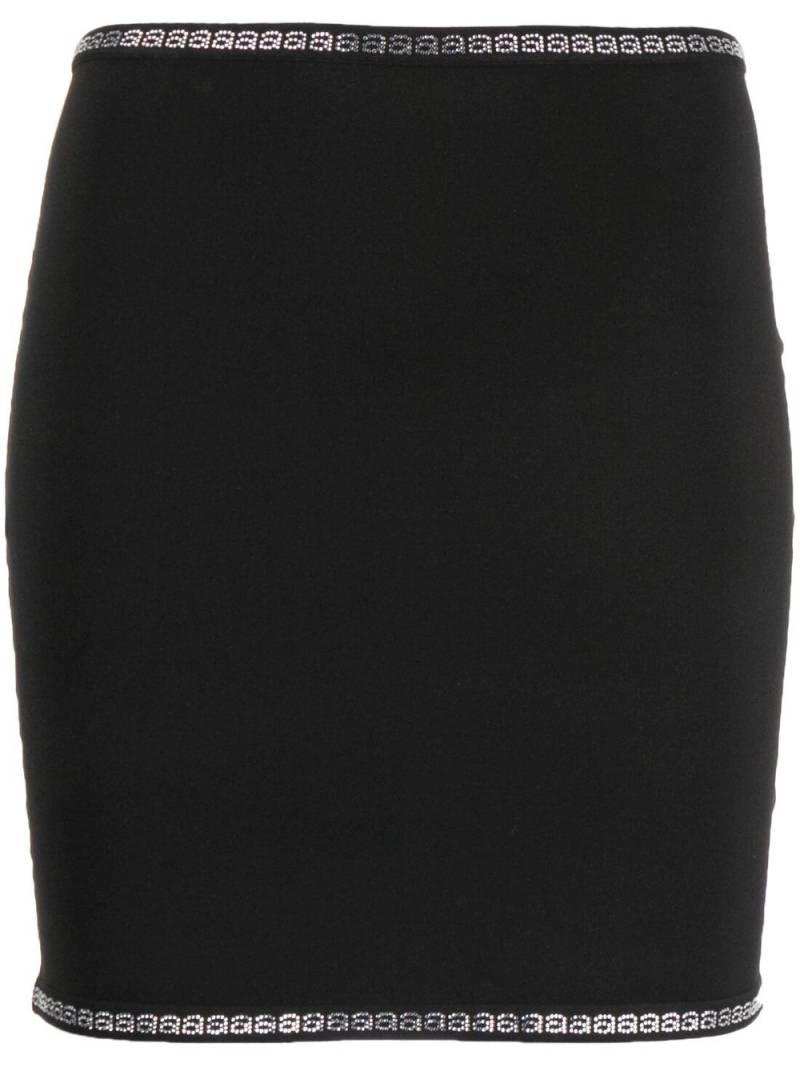 Alexander Wang crystal-embellished fitted skirt - Black von Alexander Wang