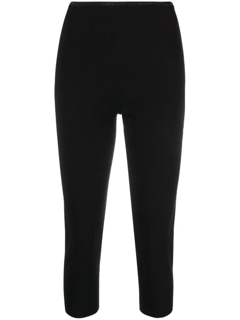 Alexander Wang crystal-embellished logo leggings - Black von Alexander Wang