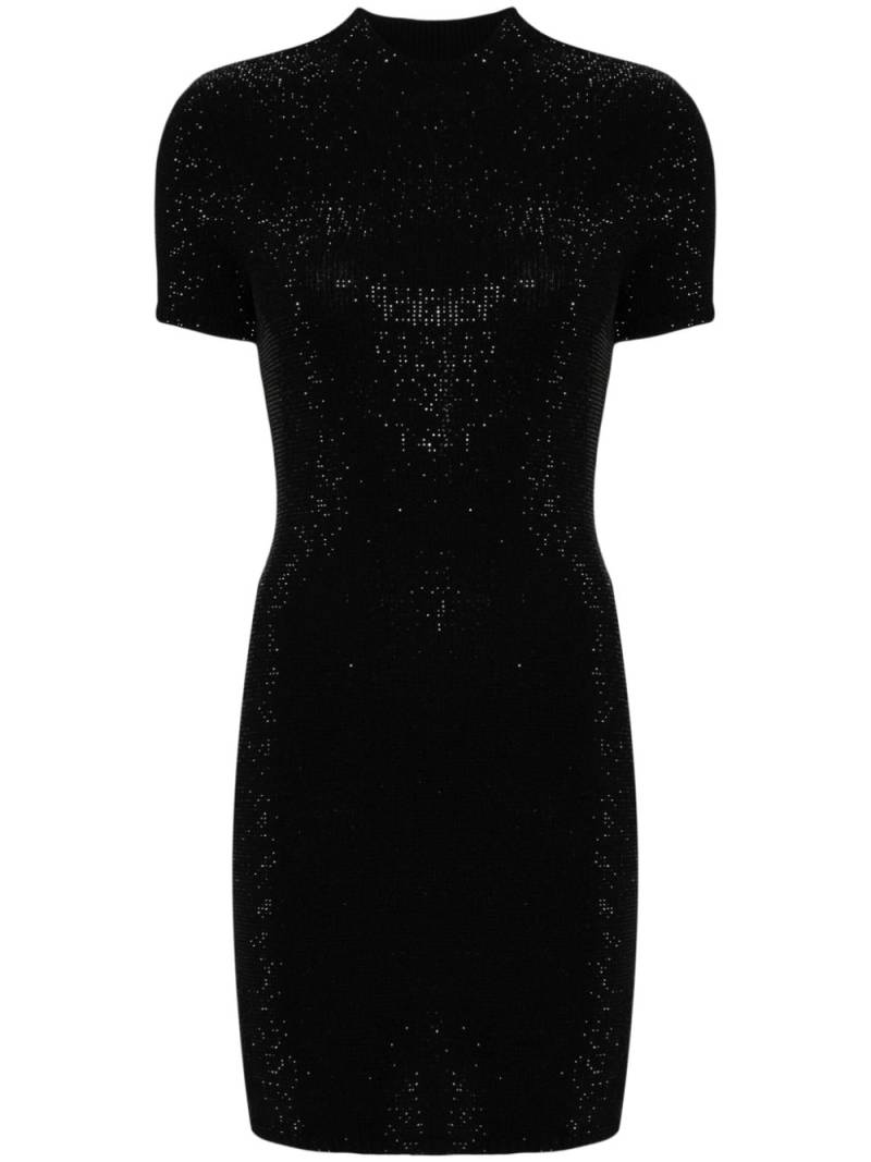 Alexander Wang crystal-embellished mock-neck dress - Black von Alexander Wang