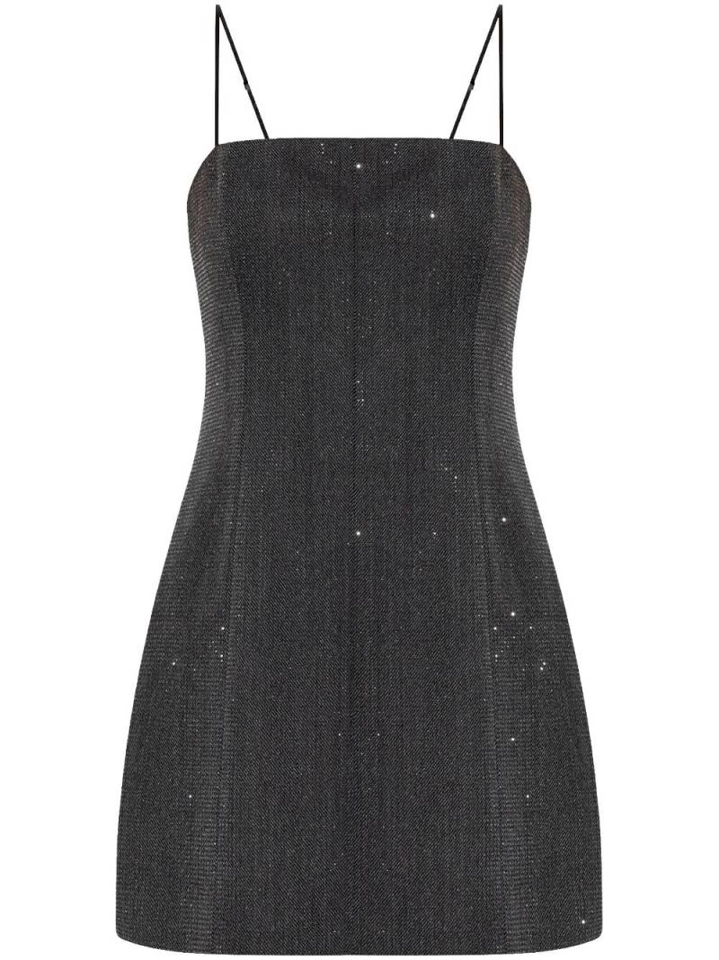 Alexander Wang crystal-embellished wool mini dress - Black von Alexander Wang