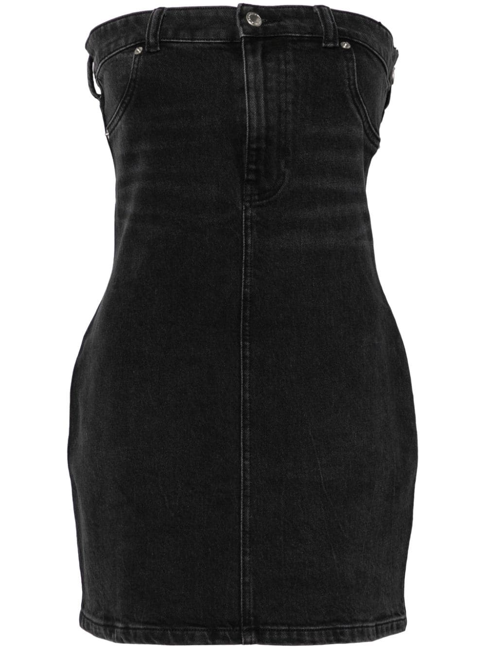 Alexander Wang denim bodycon minidress - Black von Alexander Wang