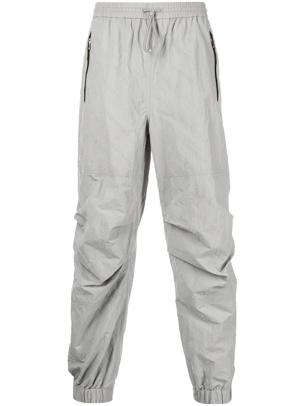 Alexander Wang flocked logo trousers - Grey von Alexander Wang