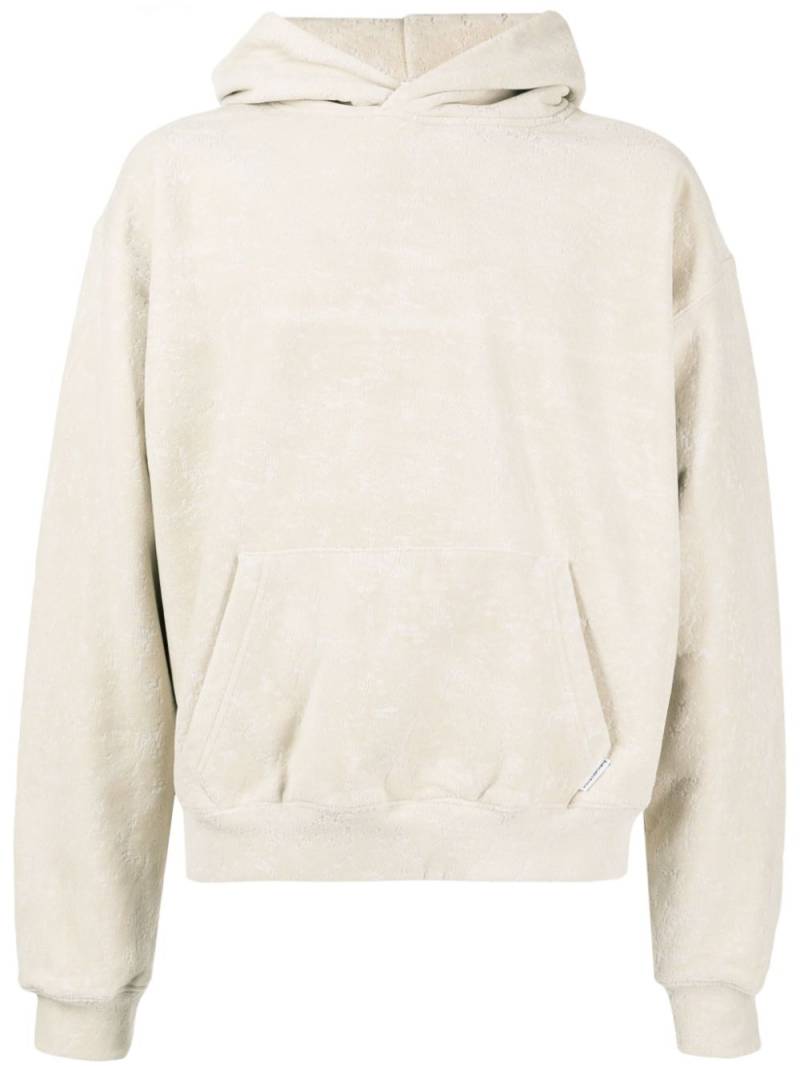 Alexander Wang flocked terry hoodie - Grey von Alexander Wang