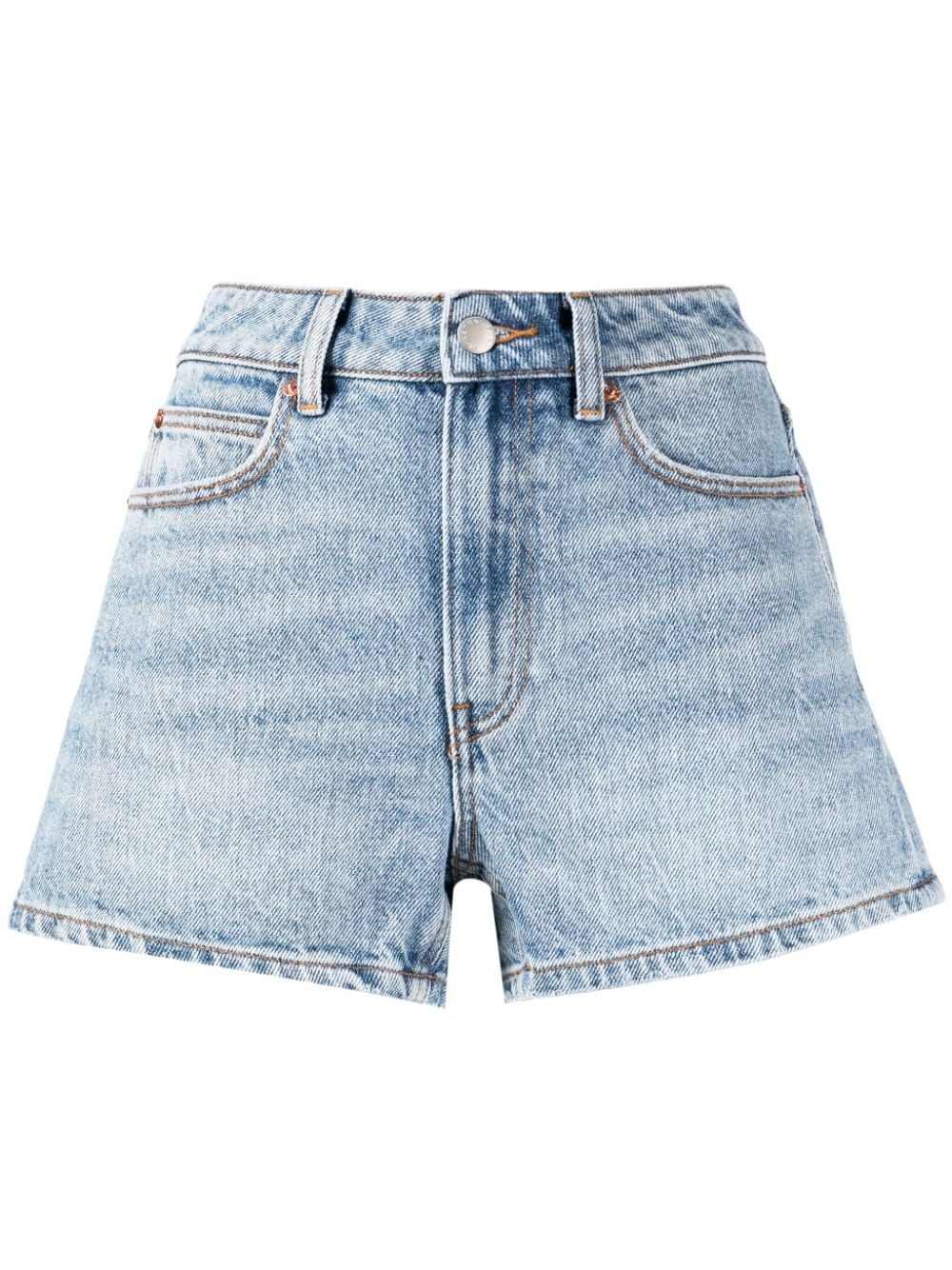 Alexander Wang high-rise denim shorts - Blue von Alexander Wang