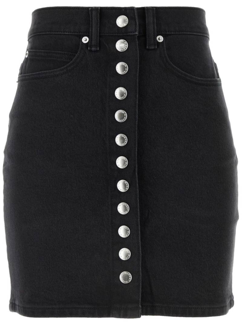 Alexander Wang high-waisted denim skirt - Black von Alexander Wang