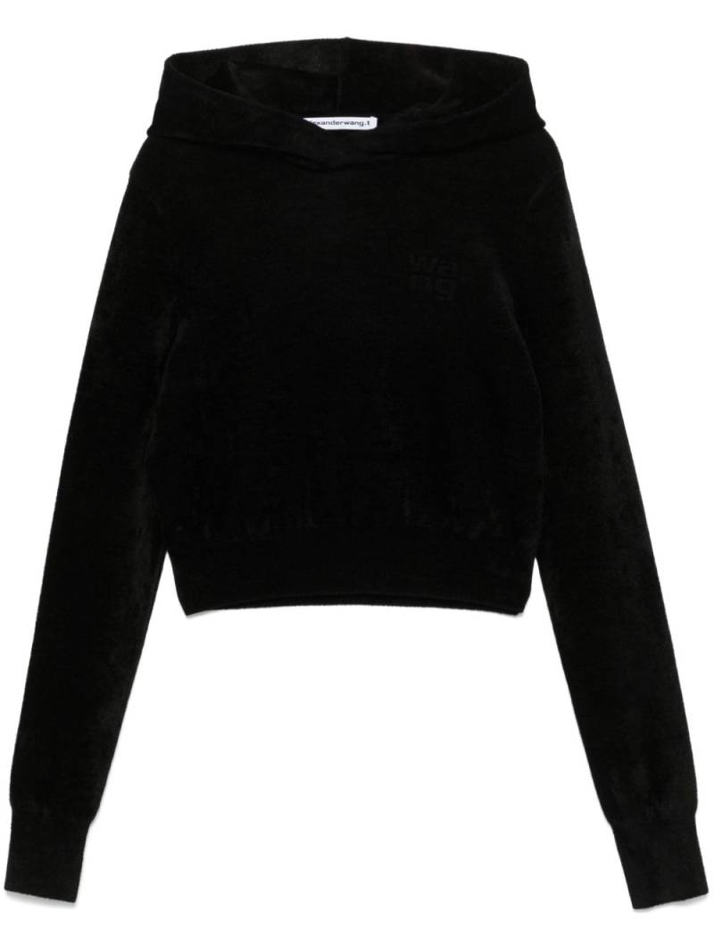 Alexander Wang cropped hoodie - Black von Alexander Wang