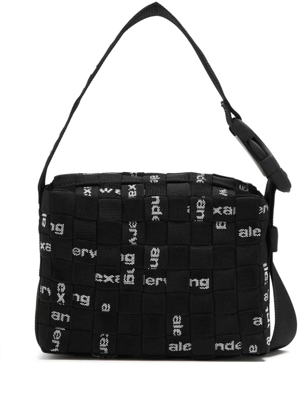 Alexander Wang interwoven-design logo-jacquard shoulder bag - Black von Alexander Wang