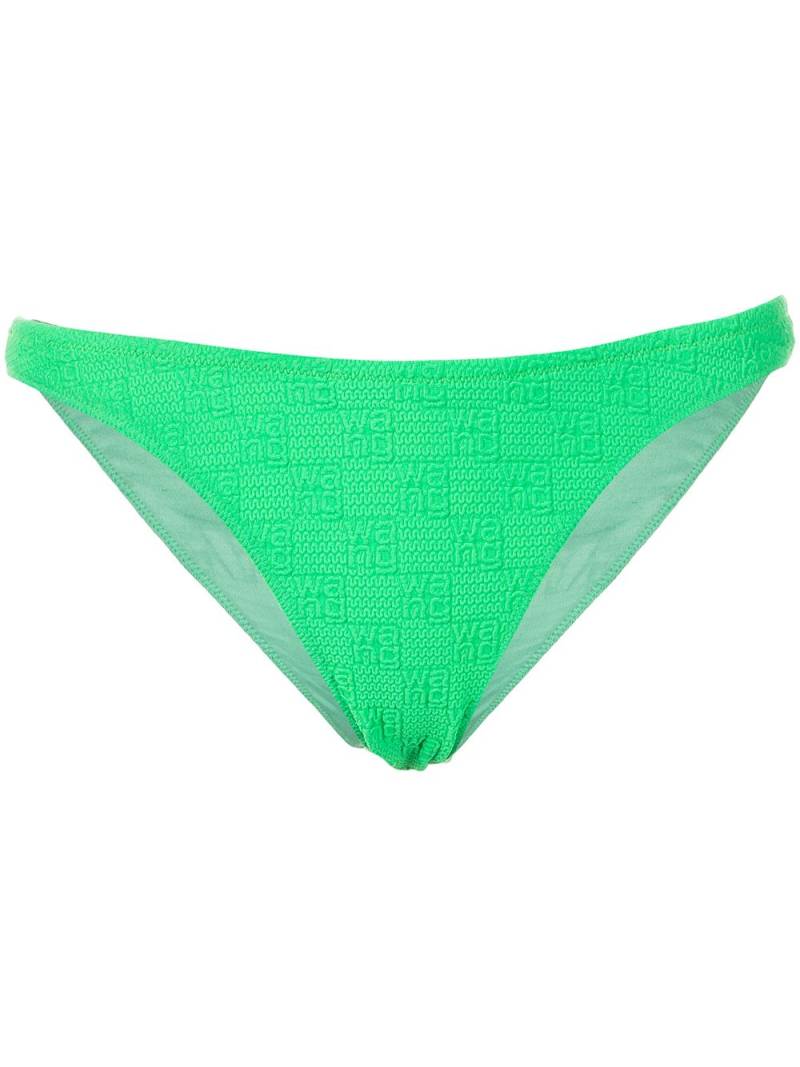 Alexander Wang knit logo bikini bottoms - Green von Alexander Wang