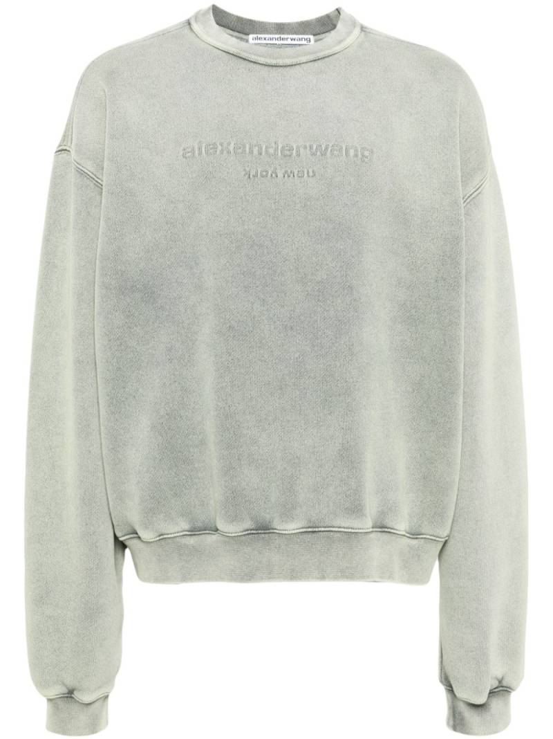 Alexander Wang logo-embossed cotton shirt - Green von Alexander Wang