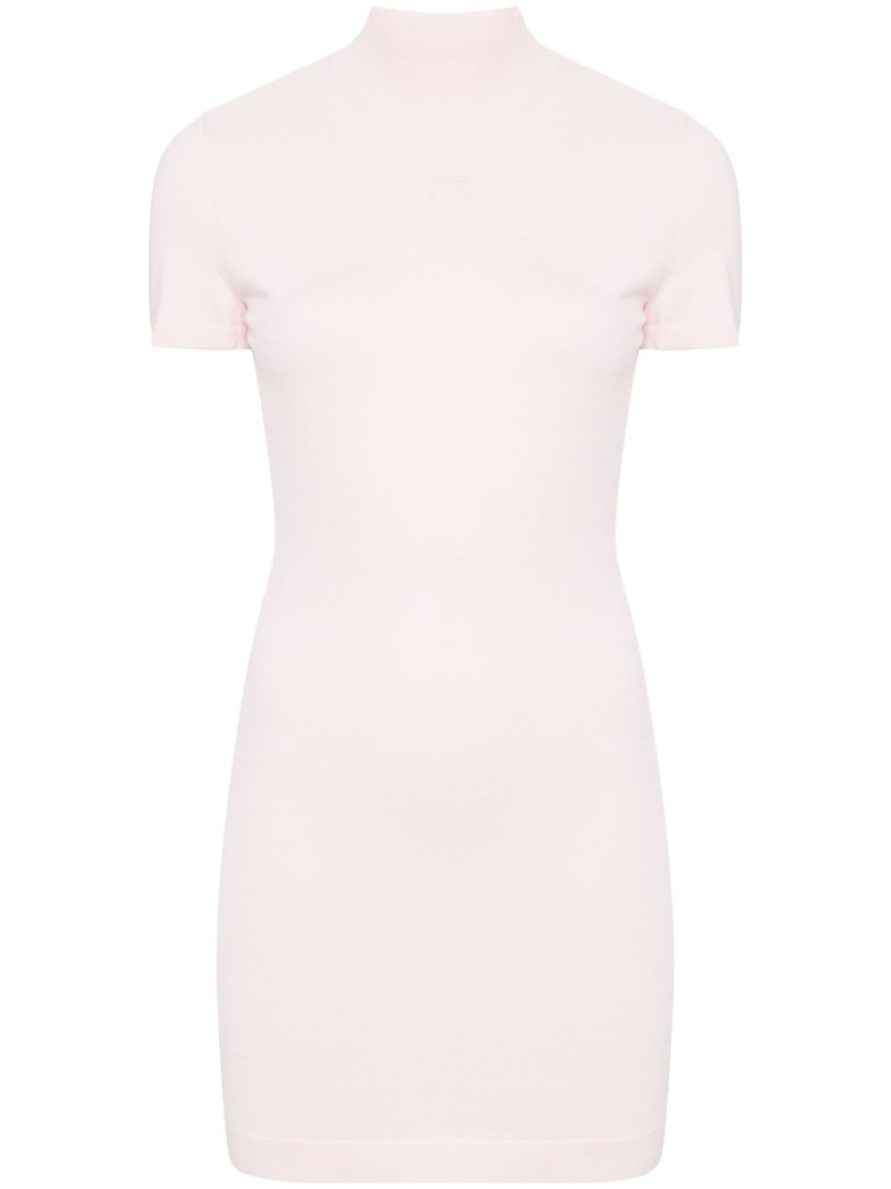 Alexander Wang logo-embossed mini knitted dress - Pink von Alexander Wang