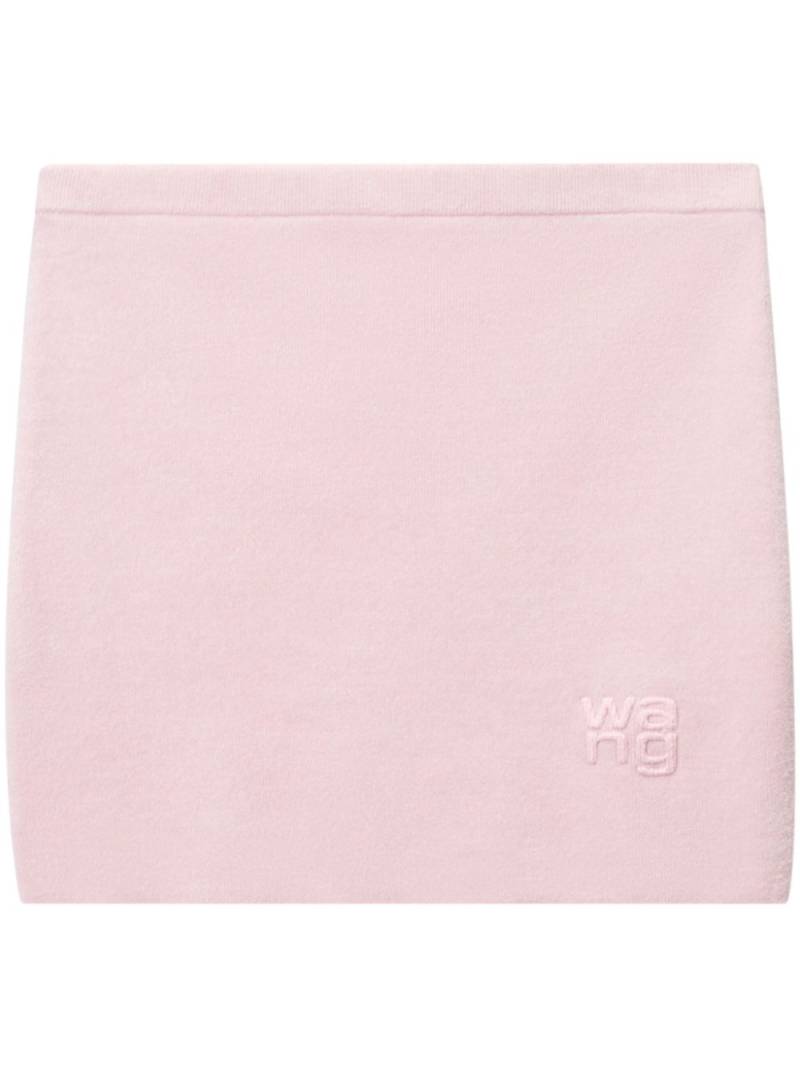 Alexander Wang logo-embossed mini skirt - Pink von Alexander Wang