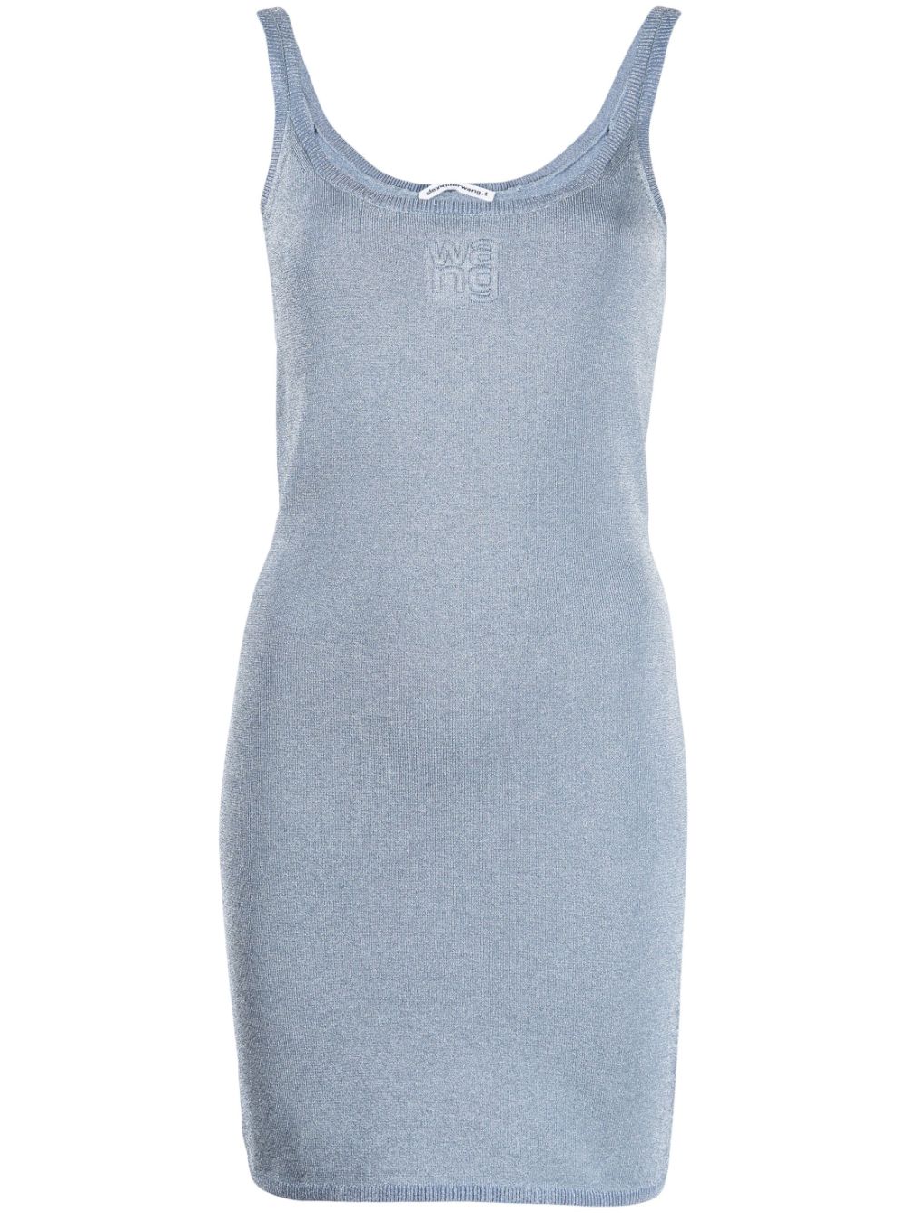 Alexander Wang logo-embossed tank dress - Blue von Alexander Wang