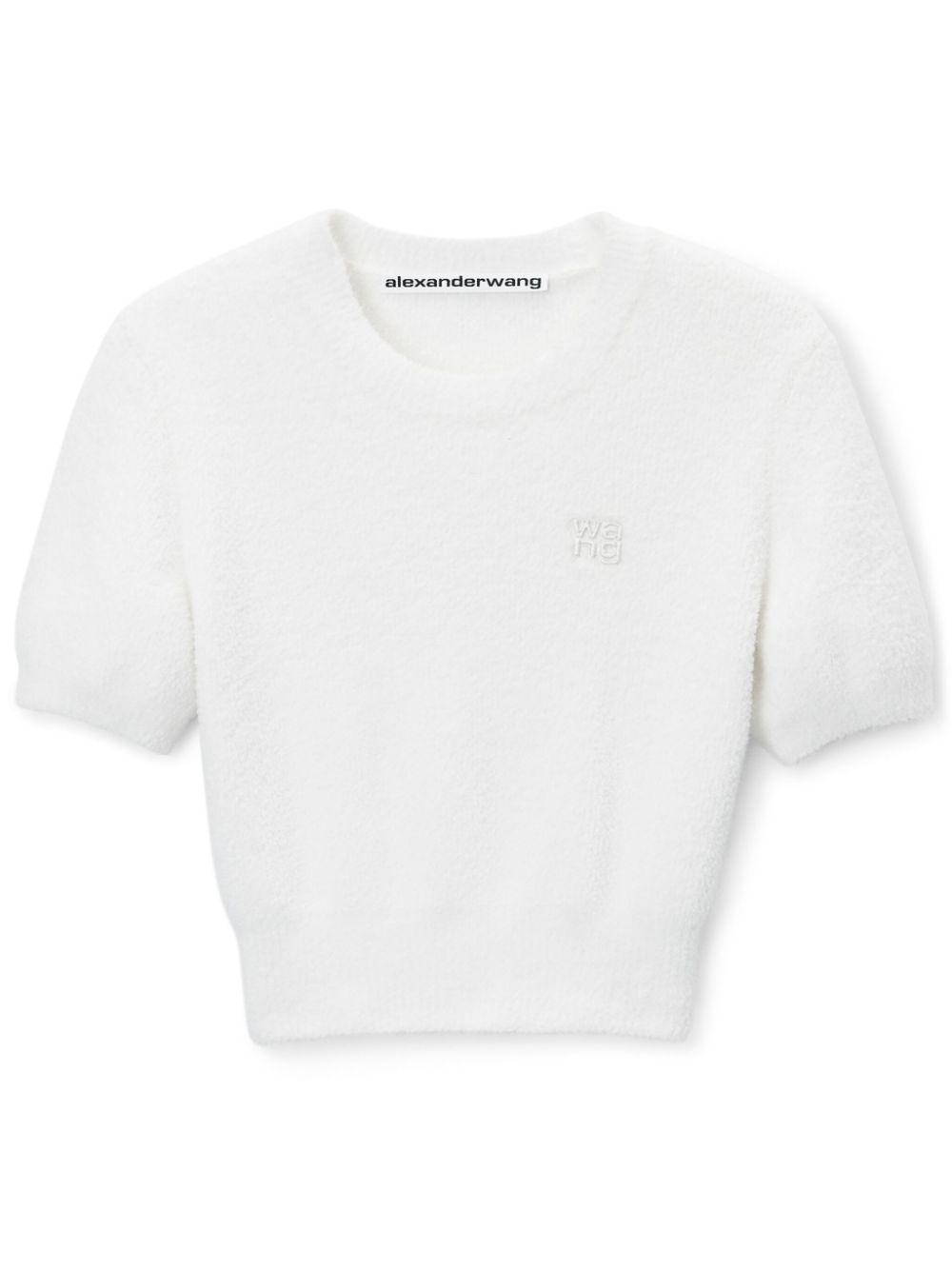 Alexander Wang logo-embroidered T-shirt - White von Alexander Wang