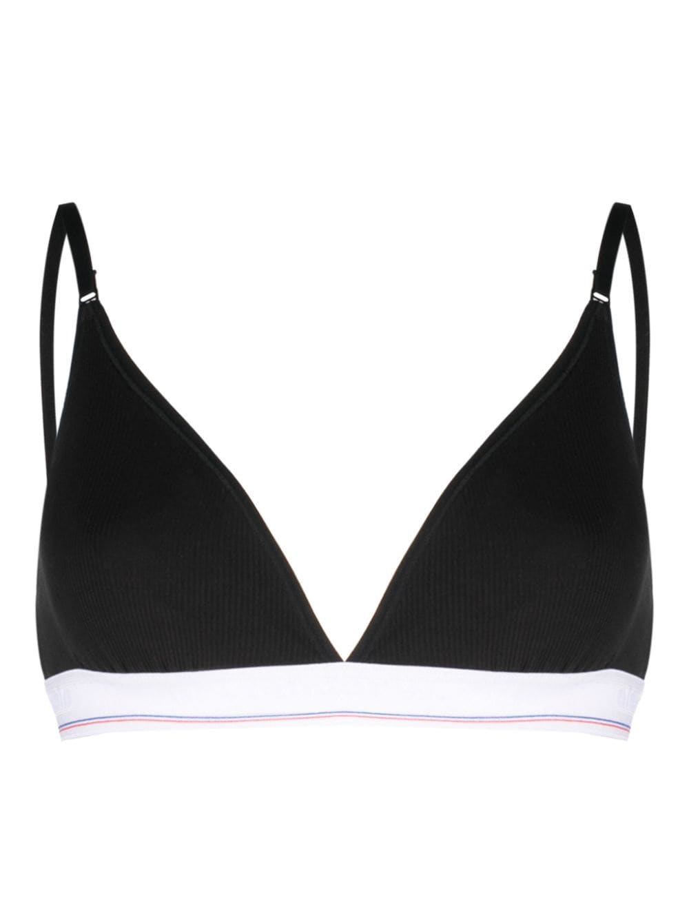 Alexander Wang logo-jacquard bralette - Black von Alexander Wang