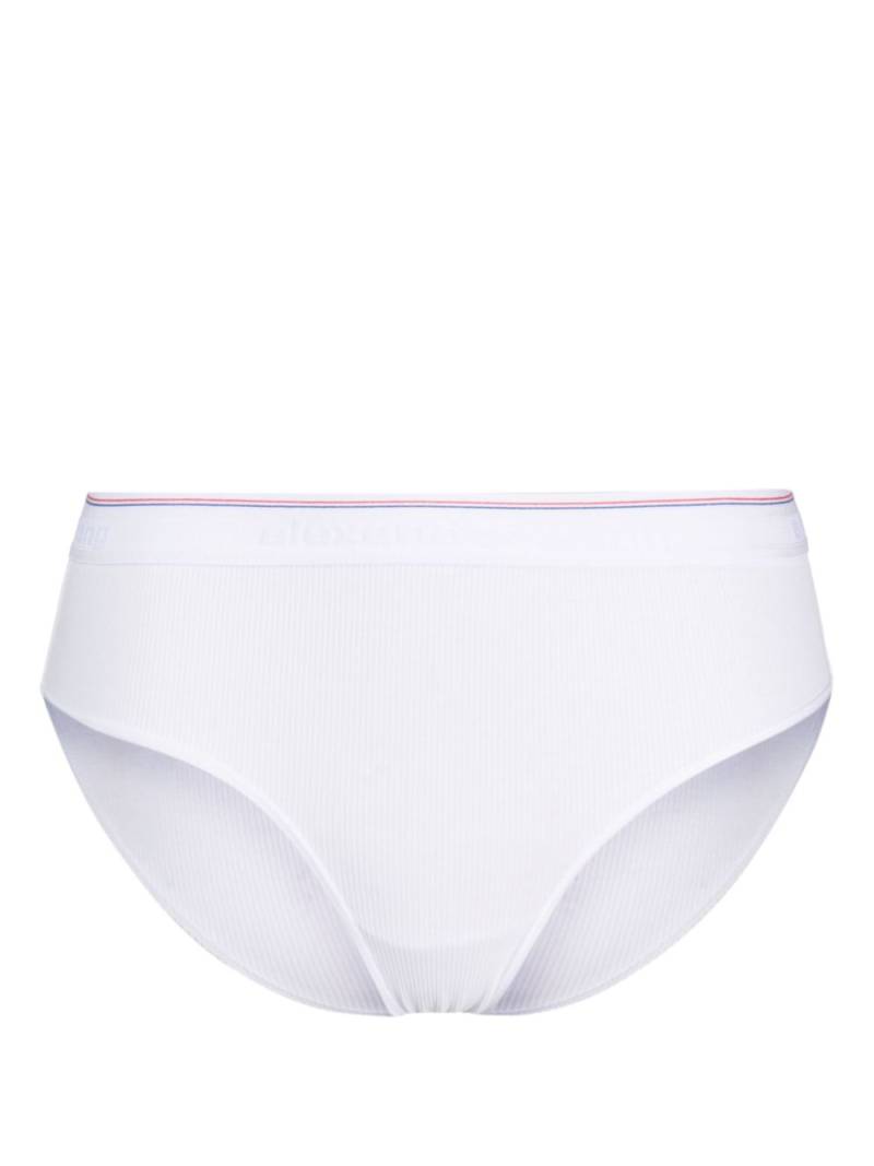 Alexander Wang logo-jacquard briefs - White von Alexander Wang