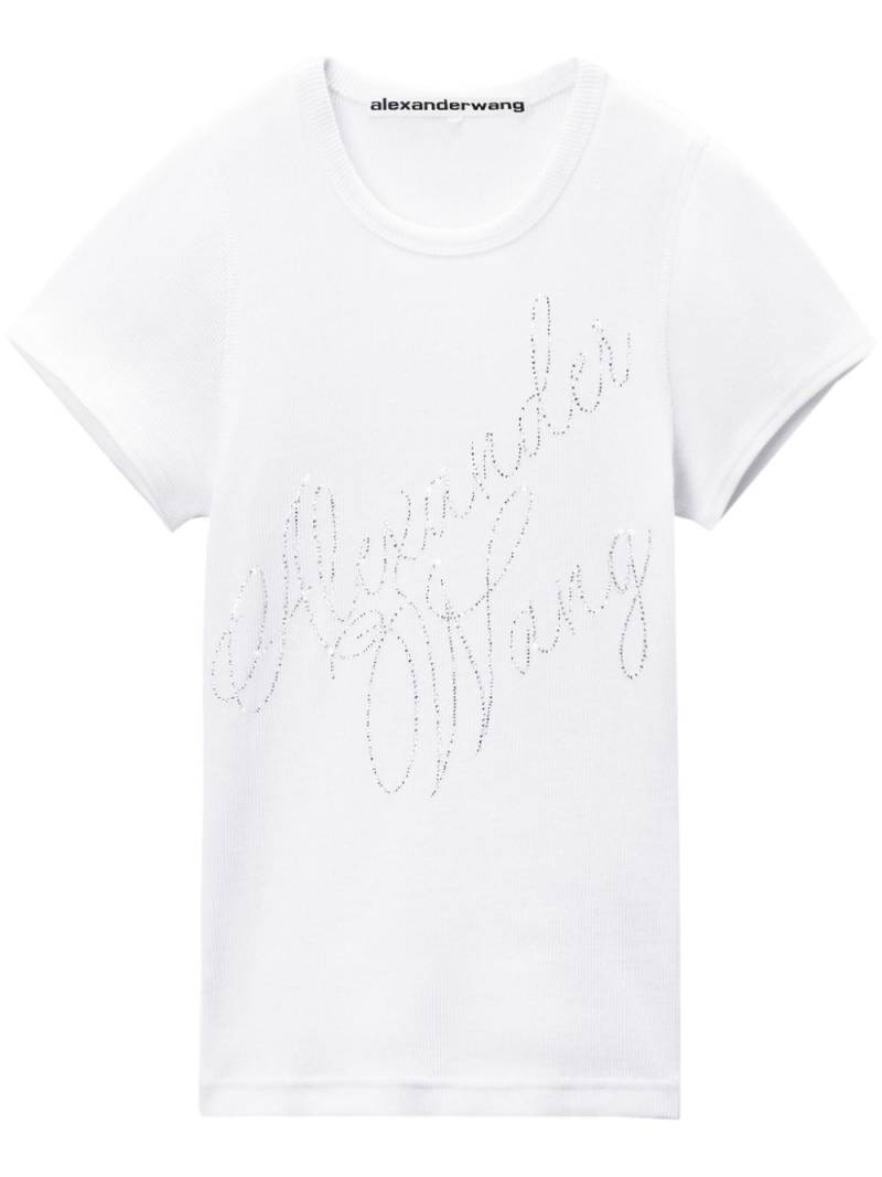 Alexander Wang logo-print cotton T-shirt - White von Alexander Wang