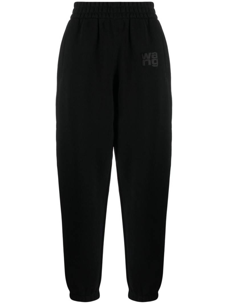 Alexander Wang logo-print tapered track pants - Black von Alexander Wang