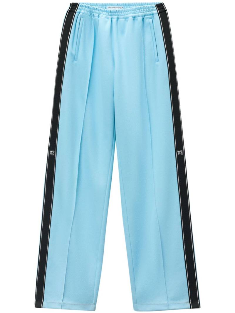 Alexander Wang logo-stripe track pants - Blue von Alexander Wang