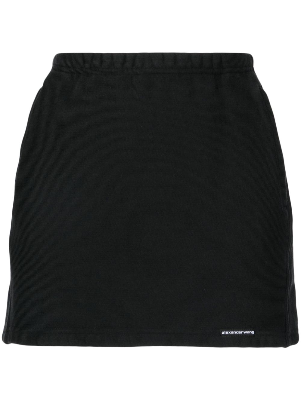 Alexander Wang logo-appliqué mini skirt - Black von Alexander Wang