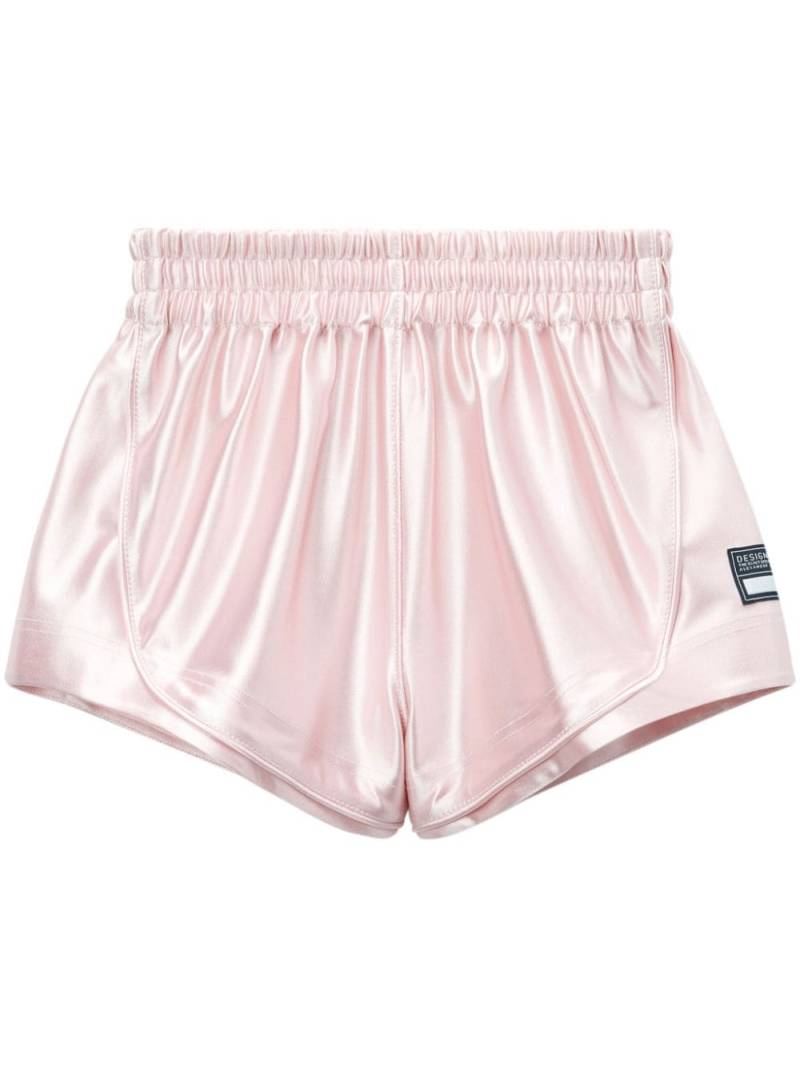 Alexander Wang logo-tag cotton track shorts - Pink von Alexander Wang