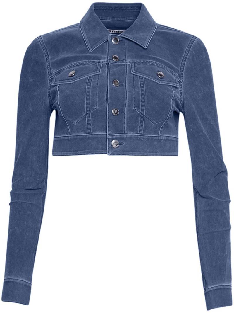 Alexander Wang long-sleeve cropped jacket - Blue von Alexander Wang