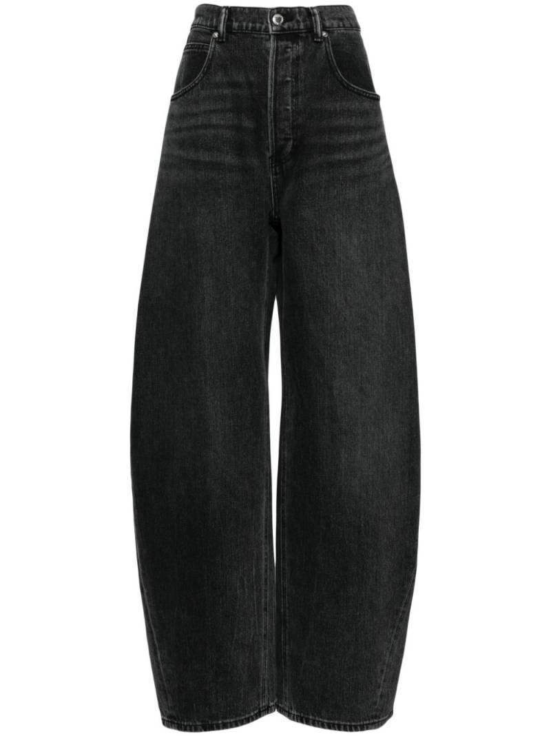 Alexander Wang low-rise wide-leg jeans - Black von Alexander Wang