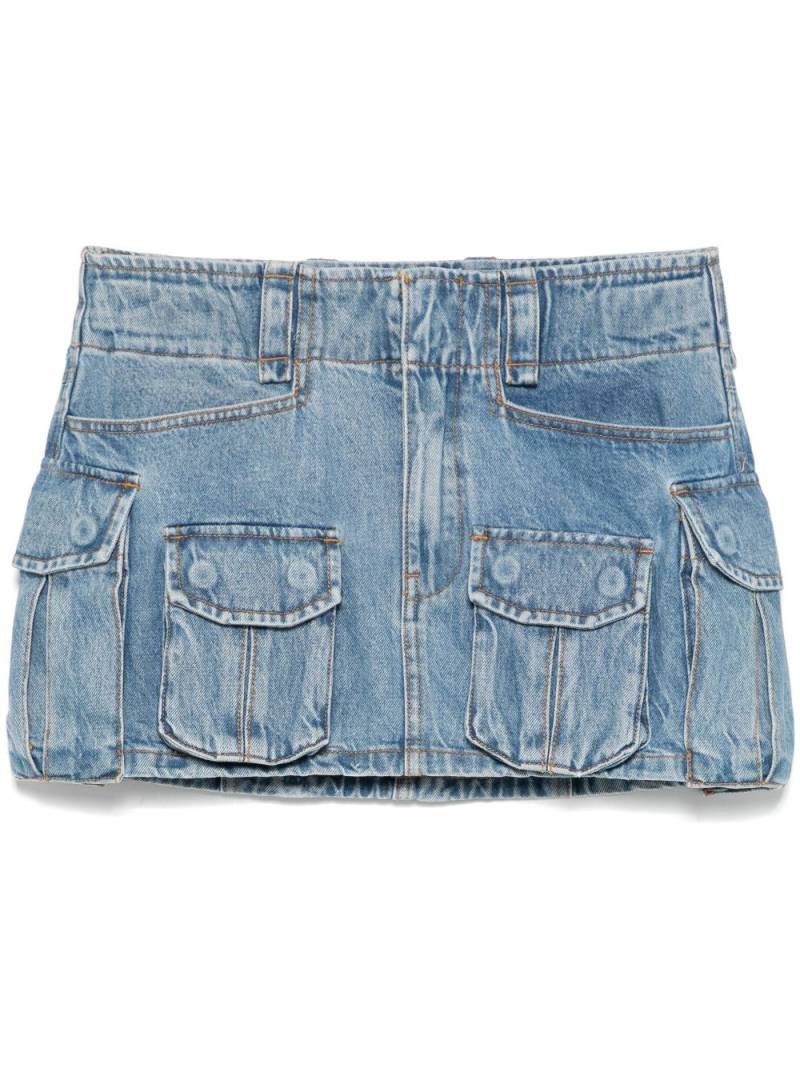 Alexander Wang mid-rise mini skirt - Blue von Alexander Wang