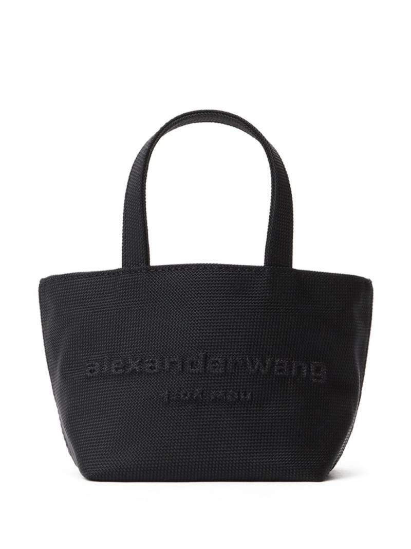 Alexander Wang mini Punch logo-embossed leather tote bag - Black von Alexander Wang