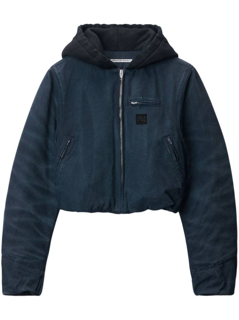 Alexander Wang padded canvas jacket - Blue von Alexander Wang