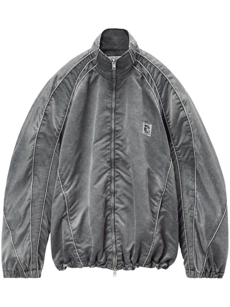 Alexander Wang panelled faded bomber jacket - Grey von Alexander Wang