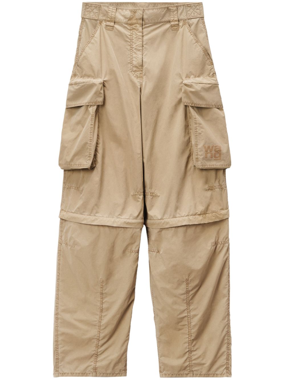 Alexander Wang panelled wide-leg cargo trousers - Neutrals von Alexander Wang