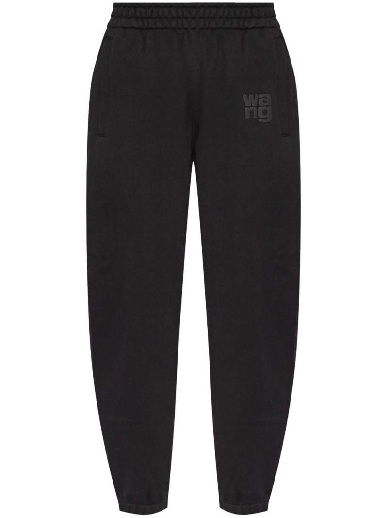 Alexander Wang puff-logo cotton track pants - Black von Alexander Wang