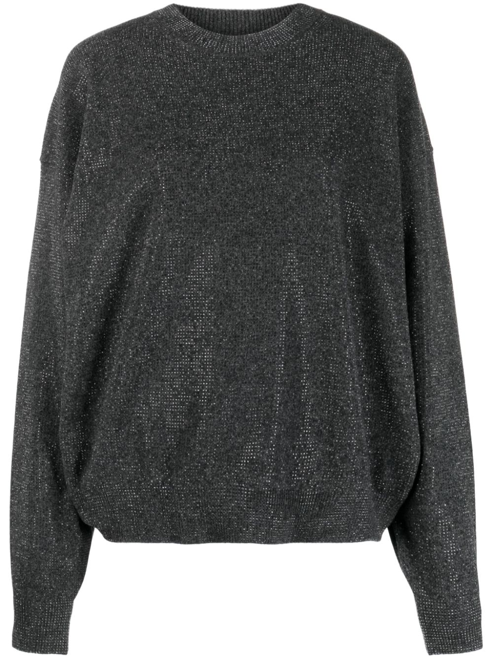 Alexander Wang rhinestone-embellished wool jumper - Grey von Alexander Wang