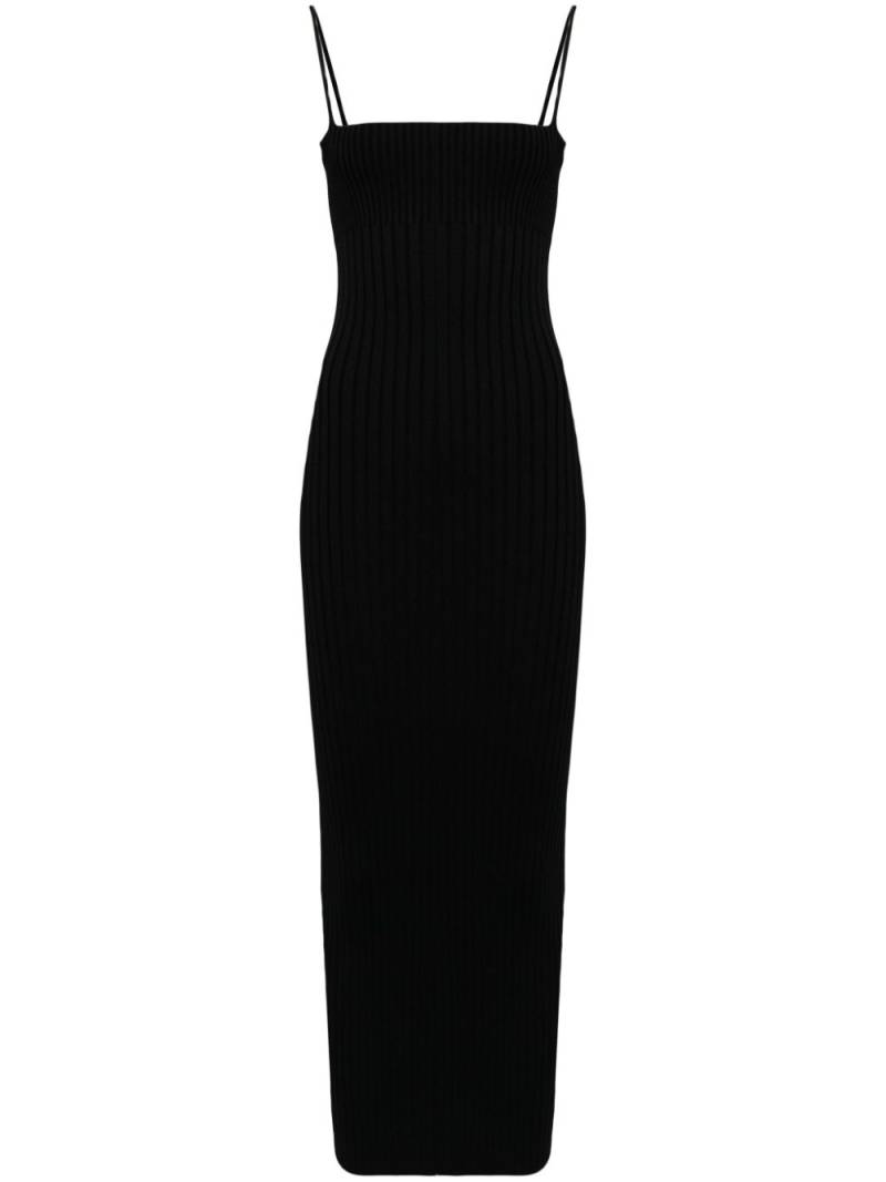 Alexander Wang ribbed midi dress - Black von Alexander Wang