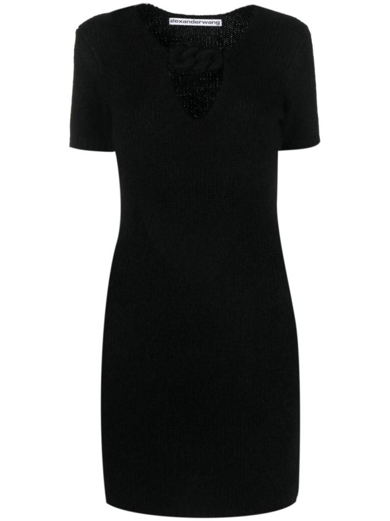 Alexander Wang rope-detail knitted minidress - Black von Alexander Wang