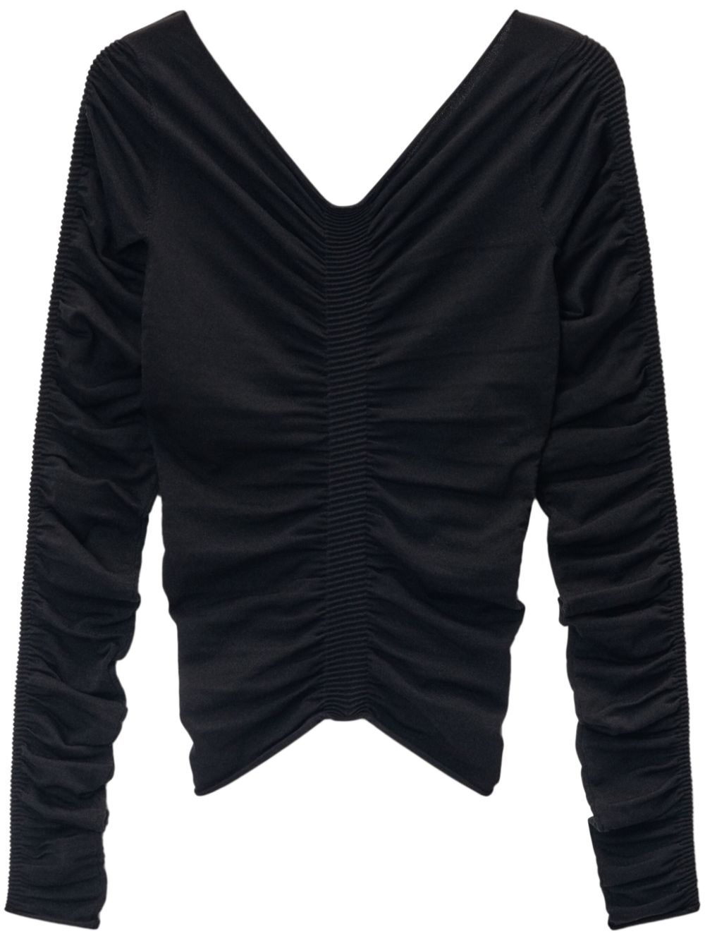 Alexander Wang ruched pullover top - Black von Alexander Wang