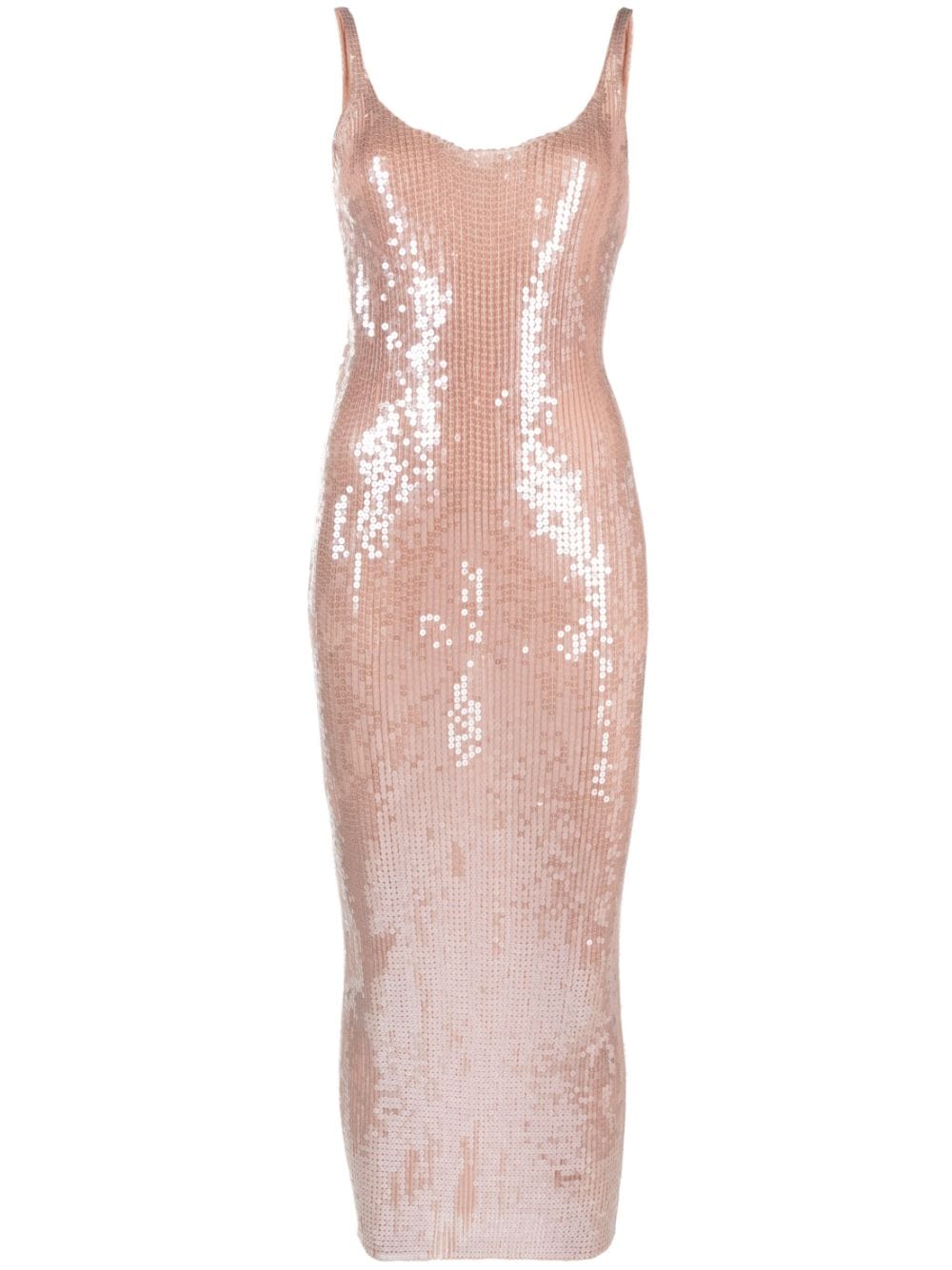 Alexander Wang sequin-embellished midi dress - Neutrals von Alexander Wang