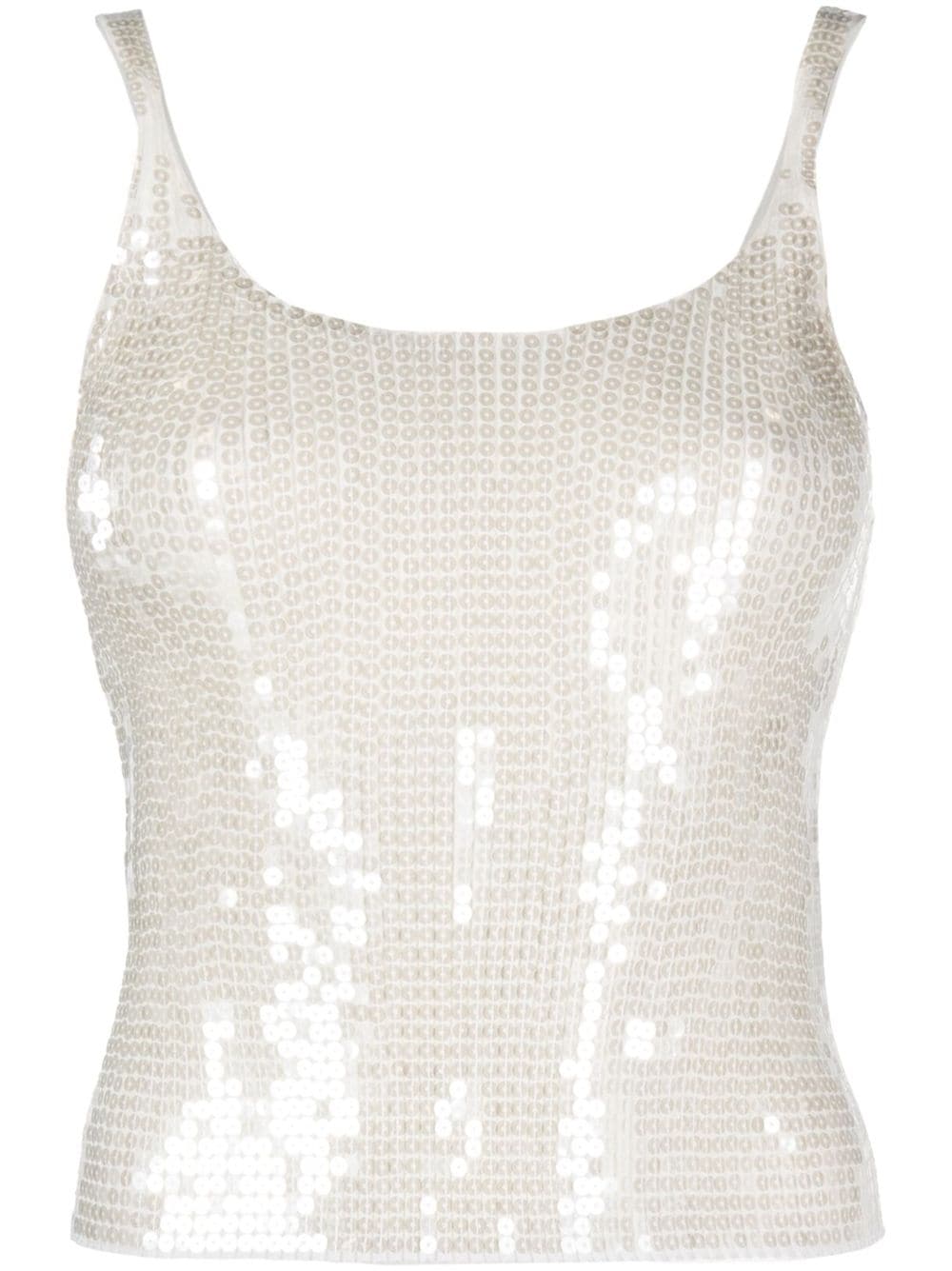 Alexander Wang sequinned tank top - Neutrals von Alexander Wang