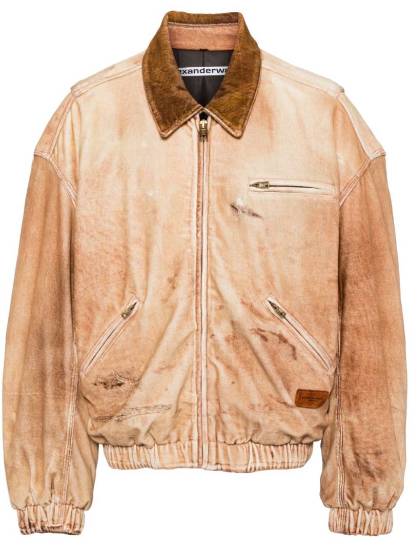 Alexander Wang shearling printed jacket - Brown von Alexander Wang